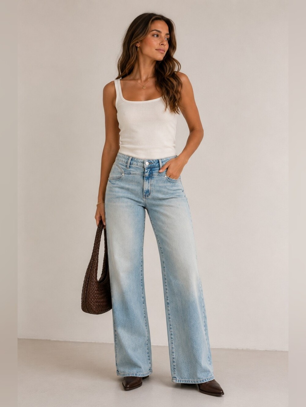 Judy Blue HR Light Wash Classic Straight Leg Jeans Column Western Various NEW